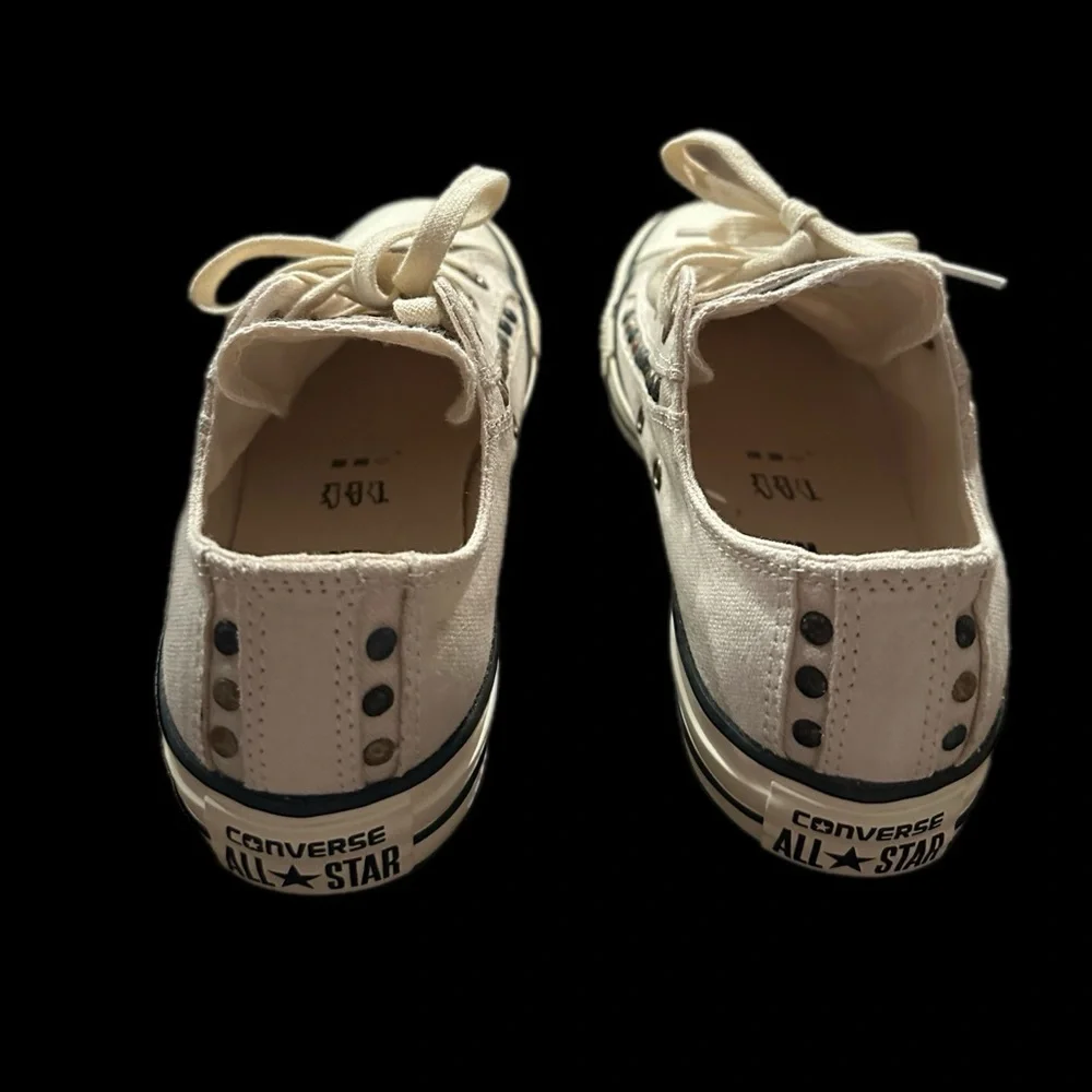 Converse All Star Stud Parchment/Egret Sneakers Low-Top‎ Shoes - Picture 5 of 10